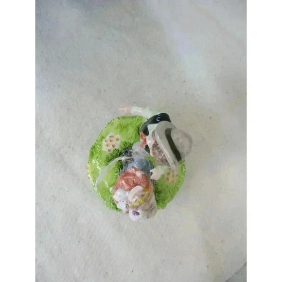 Schmid Y.‎ Yamada vintage music box, revolving Girl with boy Hand painted - Picture 6 of 7